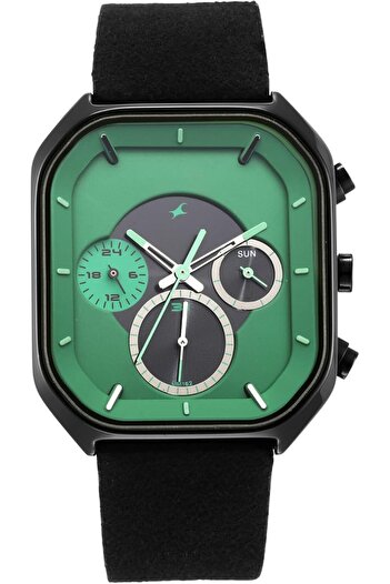 Generic Fastrack After Dark Analog Green Dial Men Watch 4795 Nr3270Nl01