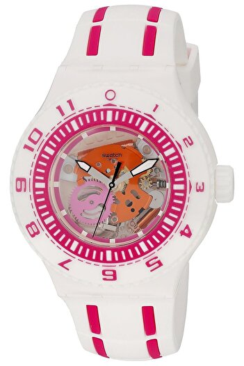 Generic Swatch Unisex Suuw101 Feel The Wave Analog Display Quartz White Watch
