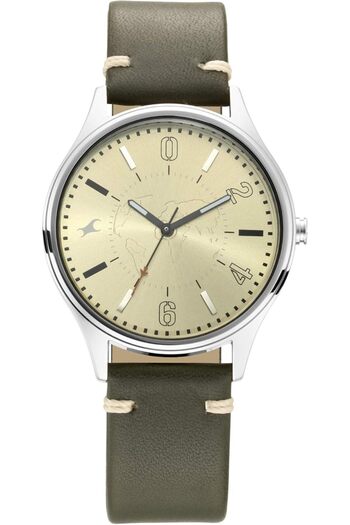 Generic Fastrack Tripster Analog Khaki Dial Men Watch 3237Sl02 Np3237Sl02