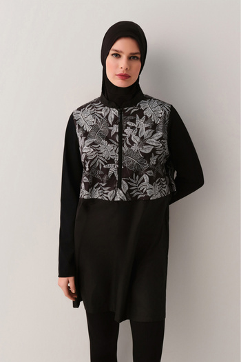 SUWEN Loyal Zippered Hijab Swimsuit