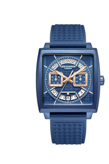 Generic Lee Cooper Men Watch Multi Function Display And Silicone Strap Lc08065 999 Blue Blue Strap