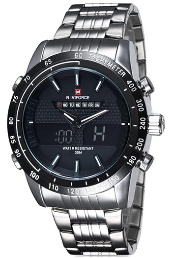 Generic Naviforce Casual Watch For Men Analog Digital Stainless Steel Nf9024M