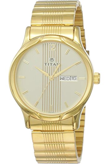 erorex Men Synthetic Champagne Dial Analog Watch Nr1580Ym05 Band Color Multicolor