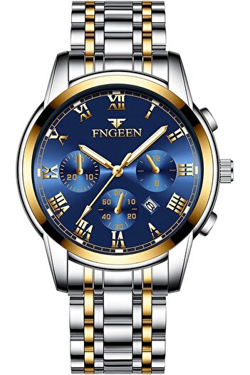Generic Technomarine 46055 Man Gold Watch With Quartz Movement Gold Bracelet