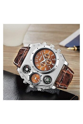 Generic Mens Chronograph Watch Waterproof And Luminous Silicon Strap Multifunction Quartz Business Watch