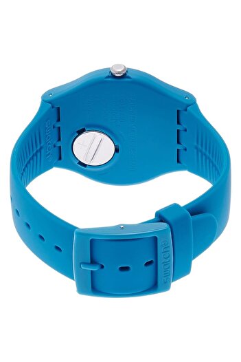 Generic Swatch Costazzurra White Dial Blue Silicone Strap Men Watch Suos704