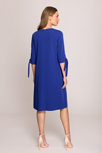 Stylove Rochie trapez cu maneci legate