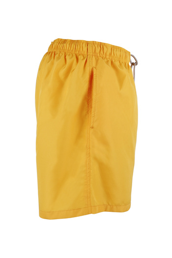 LUGMO Men's Swim Shorts 2 Pockets Cotton Polyester Water Absorbent Non-Irritating Lining Yellow K236