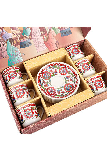 Porland Hümayun Galata Coffee Set for 6 People 72Cc