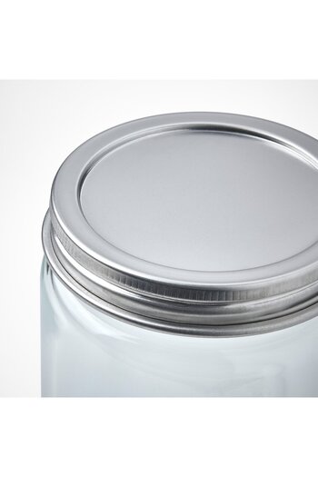 IKEA CITRONHAJ Spice jar, clear glass/stainless steel, 35 cl