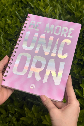 Le Color Utopia Spiral Notebook Striped Unicorn 17X24 cm