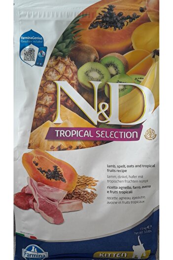 N&D Tropical Selection Kitten Kuzu Etli Yavru Kedi Maması 1.5 Kg
