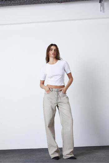 Beyyoglu Tricou Crop Basic