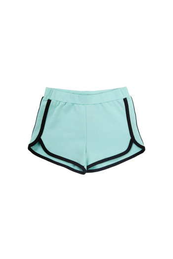 LOVETTI Mint Girl's Two Thread Color Ribbed Shorts