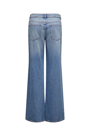 ONLY ONLBRITNEY LOW WIDE DNM AZG - Blugi pentru femei albastru mediu 15321397
