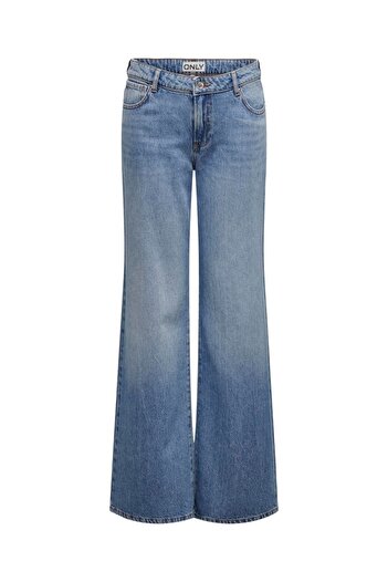 ONLY ONLBRITNEY LOW WIDE DNM AZG - Women's Medium Blue Denim 15321397
