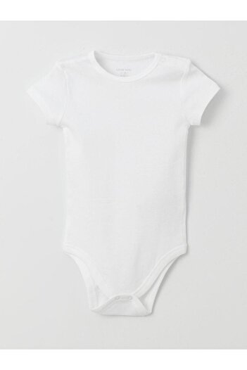 LC Waikiki Basic Snap-On Crew Neck Body for Baby Girl - Pack of 2
