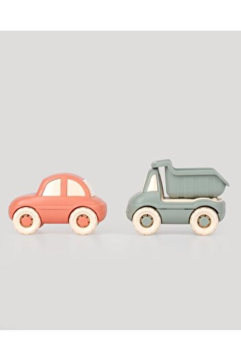 lets be child LC Sevimli Minik Taşıtlar Kamyon ve Araba-Somon-Petrol Yeşili