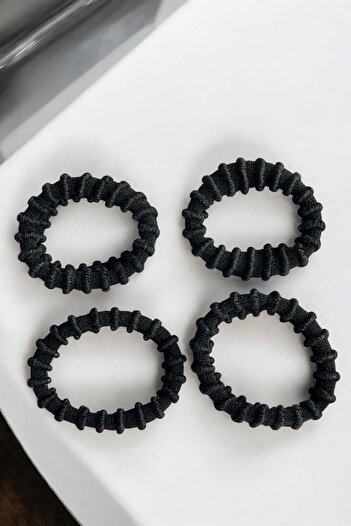 TAKIŞTIR Set of 4 Black Color Rubber Buckles