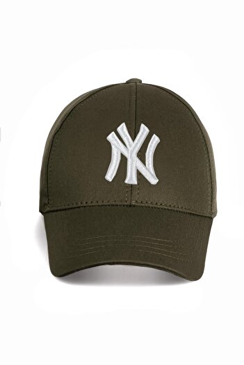 Eke Tekstil Біла бейсболка з логотипом унісекс хакі Ny New York Baseball