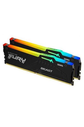 Kingston Memorie Kingston FURY Beast RGB, 32GB (2x16GB) DDR5, 5600MHz, CL36