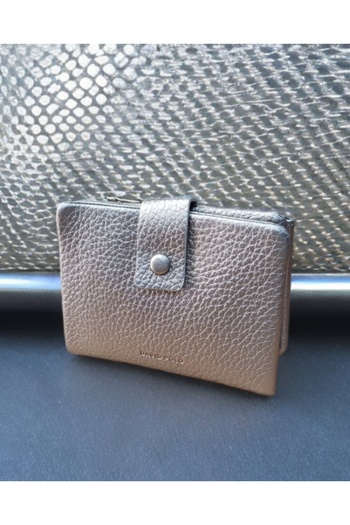 KY Women's Silver Gray Wallet Card Holder a Quality Soft Leather Medium Size