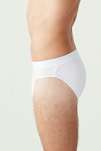 U.S. Polo Assn. Men's White Single Color Slip 3'Erlique Cotton-Modal