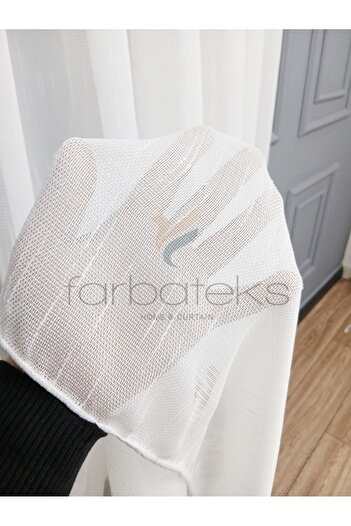 Taç Exculusive Love Does Not Want Ironing, Wrinkle-Free Plain 3 Layer Pleated Tulle Curtain