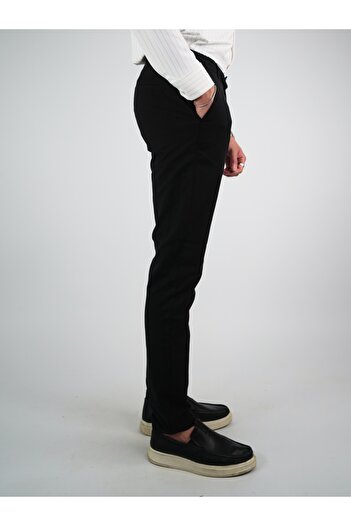 Digital Jeans DİGİTAL JEANS ERKEK KETEN JOGGER PANTOLON Siyah