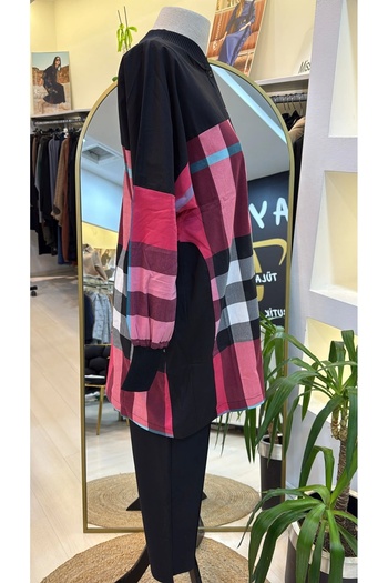 Invee Shirt Patterned 6121 Fuchsia