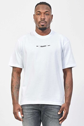 Guess CHASTE CN T-SHIRT Ανδρικό λευκό μπλουζάκι Z5GI08I3Z14-G011