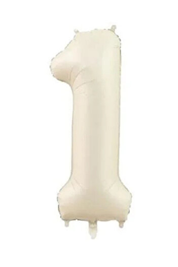 party world 34 Inch Cream Number Foil Balloon from 0 to 9 Optional