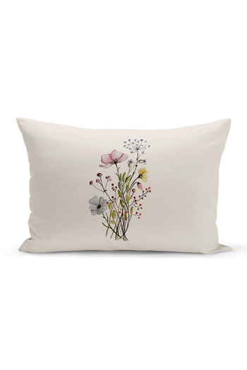 Bertille Home Flower Spring Series Double Sided Digital Printed Throw Pillow Cover (Spring)
