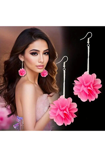 byozanyılmaz Flower Earrings with Hangers