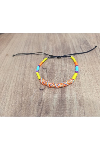 Lal Multicolored Knitted Anklet