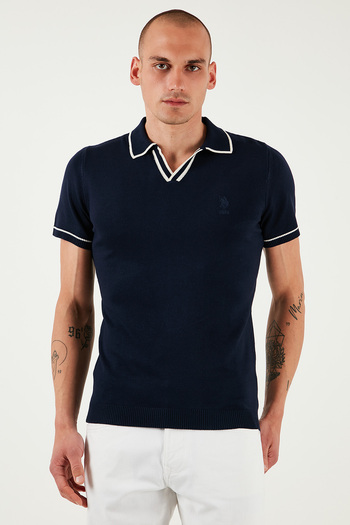 U.S. Polo Assn. Slim Fit Polo Neck - U.S. Polo Logo Men's Sweater