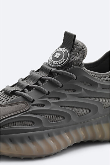 Avva Erkek Gri Nefes Alan Hafif Sneaker Ayakkabı A51Y8011