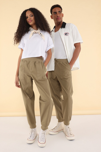 Trendyol Collection Παντελόνι Unisex Mink TMNSS25PL00023