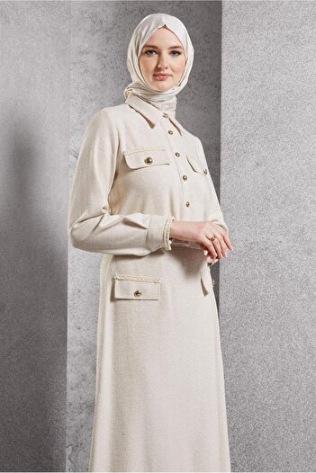 Alvina 45124 Model Buttoned Skirt Set