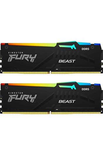 Kingston Memorii Kingston Fury Beast RGB 64GB (2x32GB) DDR5 6000MHz Dual Channel Kit
