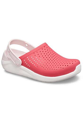 Crocs Saboti kids' literide clog - poppy/white