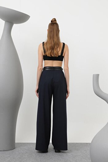 Soul 32183 Women's Belted Palazzo Trousers