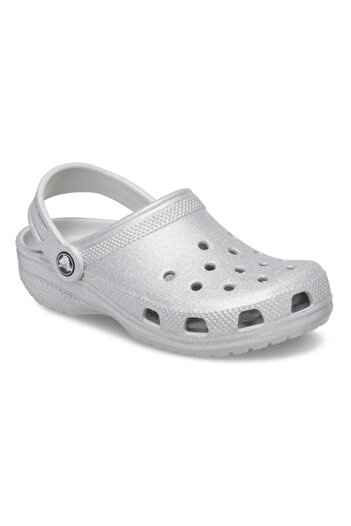 Crocs Saboti classic glitter clog kids - silver glitter