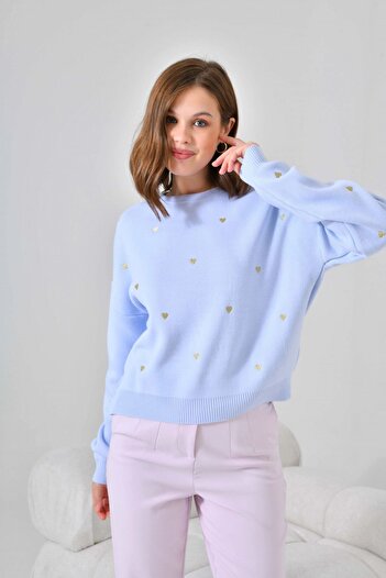 Park Karon Pulover de bază cu textura moale Wide Fit