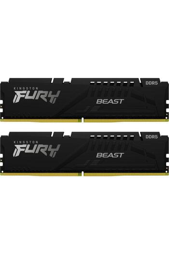 Kingston Memorii Kingston FURY Beast Black, 16 GB (2x8GB), DDR5, EXPO, 6000 MHz, CL30, Dual Channel
