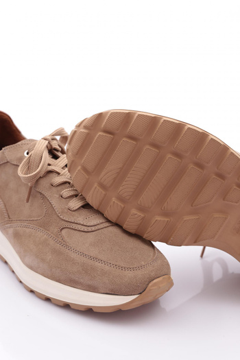 DGN Erkek Sneakers Ayakkabı Hakiki Deri Bej Süet 281530282531068