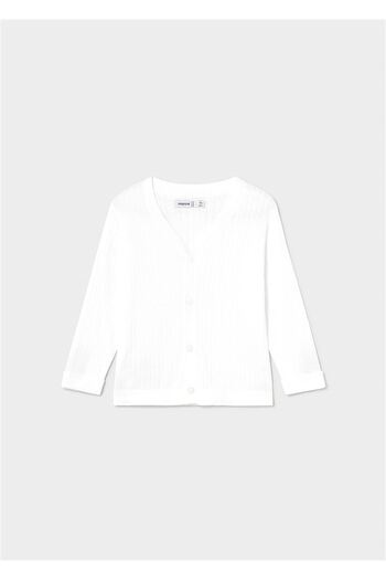 MAYORAL Boy's Knitted Cardigan White 1305