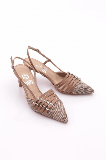 DGN Women's Heeled Shoes Mink Wicker 6736535