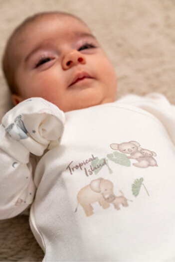 Bubbles 100% Organic Cotton Tropical Koala 5 Piece Hospital Exit Set