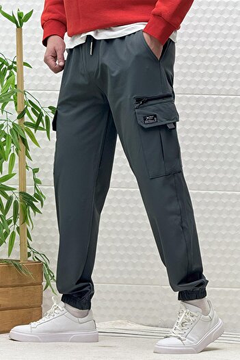 WAFRA Men's Cargo Pocket Model Parachute Jogger Pants
